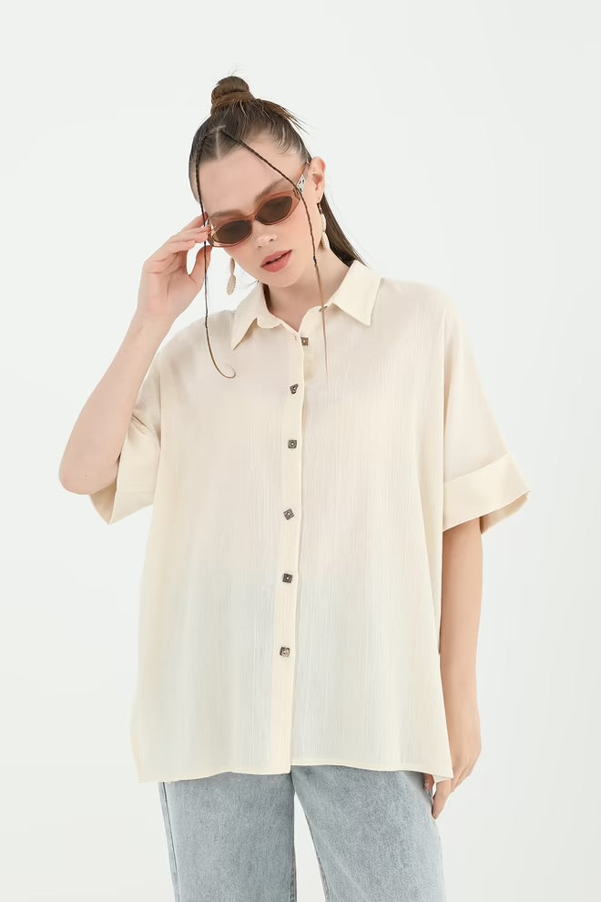 Whisper Lace Panel Shirt