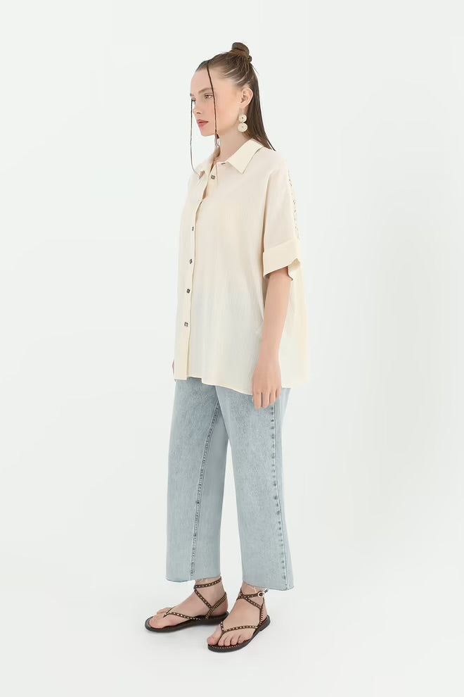 Whisper Lace Panel Shirt