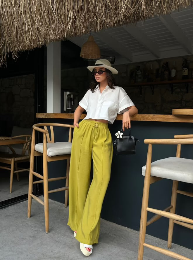 Olive Horizon Pants