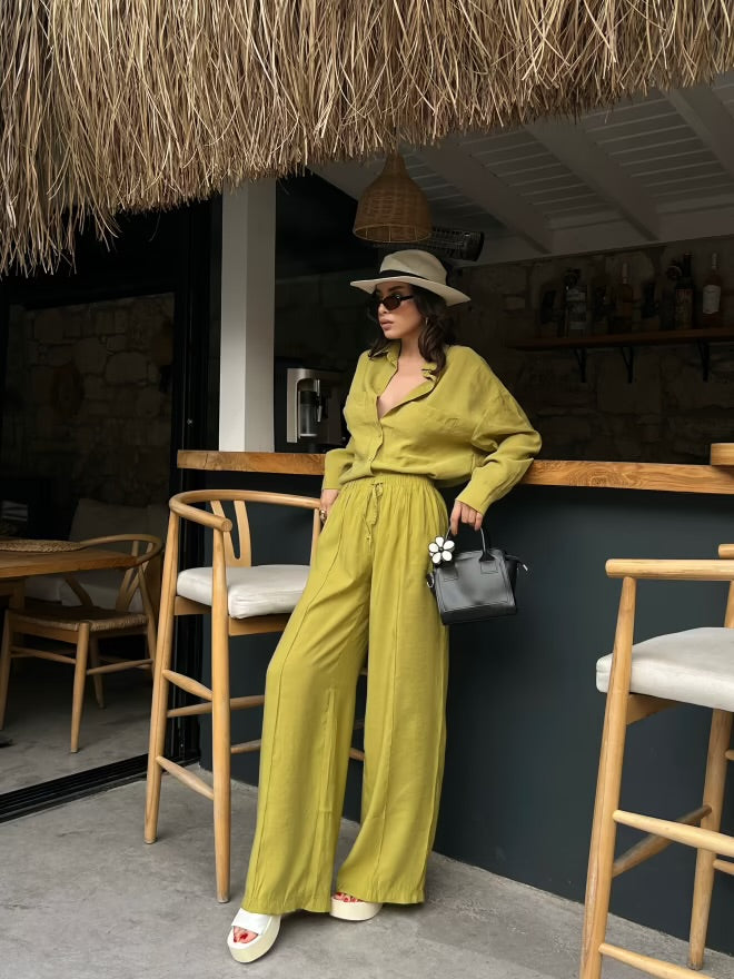 Olive Horizon Pants