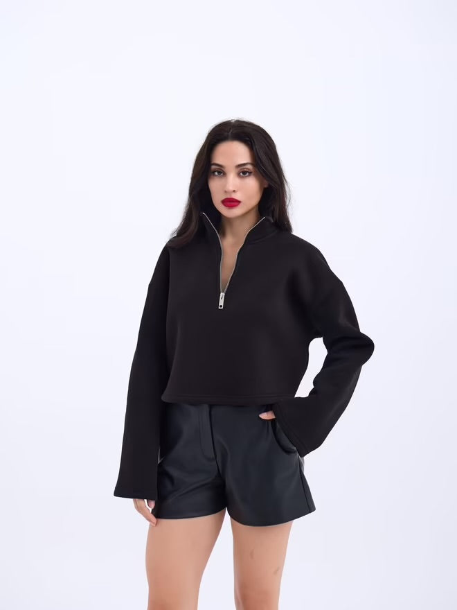 Shadow Luxe Half-Zip Sweatshirt