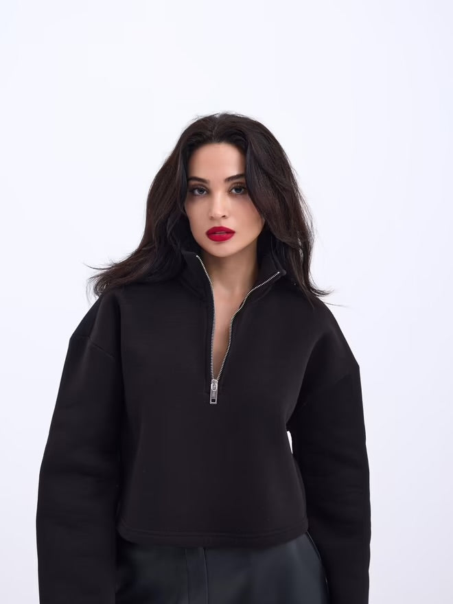 Shadow Luxe Half-Zip Sweatshirt